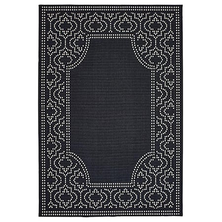 Oriental Weavers 2 ft. 5 in. x 4 ft. 5 in. Marina Rectangle Rug Black M1247K073135ST